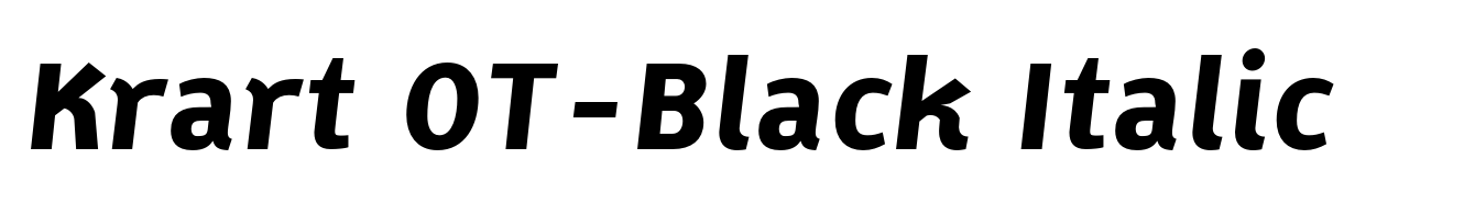 Krart OT-Black Italic